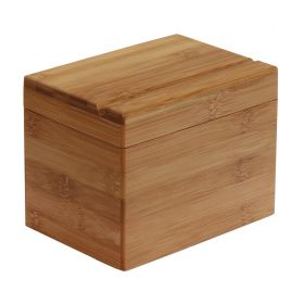 Oceanstar Bamboo Recipe Box with Divider