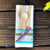 Biodegradable Disposable Wooden Cutlery Utensils ‚Äì (Pack of 220) Wooden Utensils for Eating 100 Forks 60 Knives 60 Spoons 5.5-inch Set Eco-Friendly