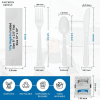 Faithful Supply 50 Ct Disposable Plastic Cutlery Set - Perfect for All Occasions