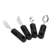 Weighted Utensils, Anti Shaking 4 Pieces Stainless Steel Hanging Hole Parkinsons Utensils For Parkinson