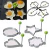 Stainless Steel 5 pc Egg and Pancake Mold Set