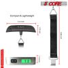 5 Core Digital Luggage Scale Pair Backlight LCD Display with Temperature Measurement/Baggage Scale 110lbs Capacity, Portable Stainless Steel Hanging S